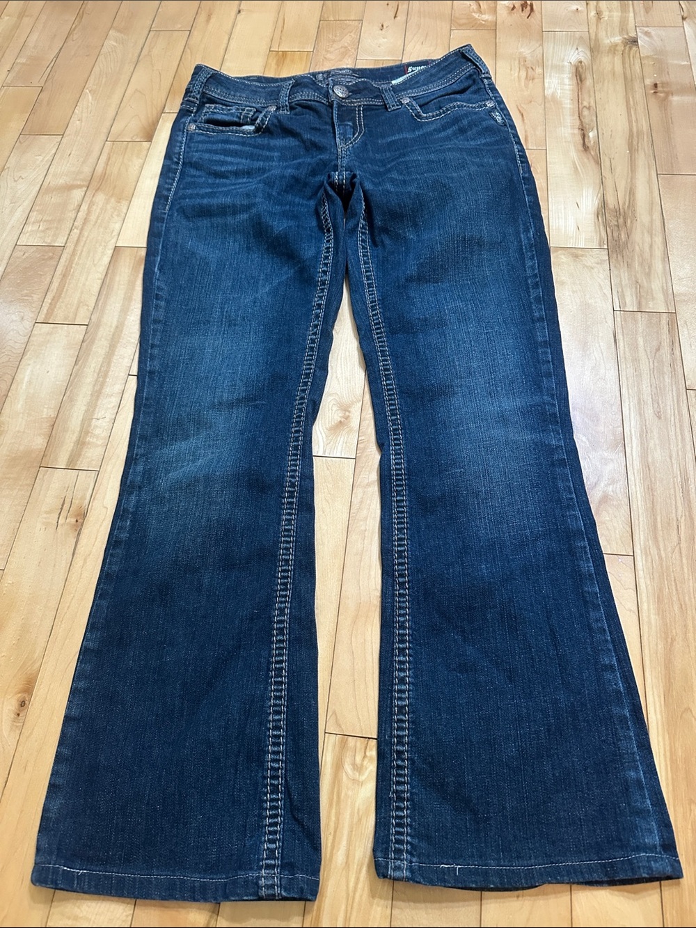 Aiko Dark Blue Flare Jeans